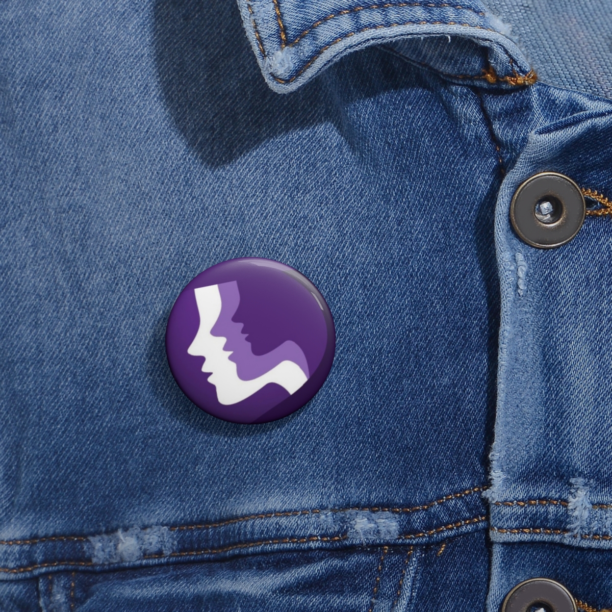 Face My Abuse Pin Buttons